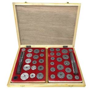 Шарошки универсальные 43 пр., 29-50 мм. (34 шарошки, 8 алмазных) в дерев. кейсе 