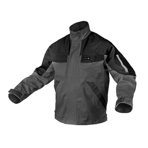 Куртка рабочая HOEGERT серого цвета с черным, размер M