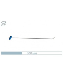 Крючок рихтовщика AV-TOOL (Ø 10мм, L 800мм, с острым коротким (25мм) радиусным окончанием 45 граду)