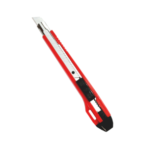 Нож канцелярский WURTH с ломким лезвием 9 мм. (красный)