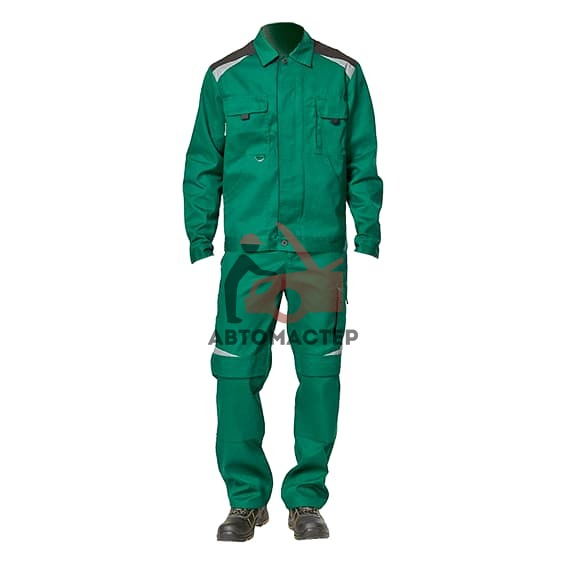 Куртка "Алатау" зеленый/черный (р. 52-54, рост 170-176)