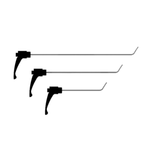 Комплект крючков рихтовщика с поворотной ручкой, 3 пр. (Ø4 мм,) Nussle Spezialwerkzeuge