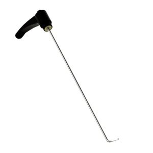 Крючок рихтовщика с поворотной ручкой, плоский закругленный конец, (Ø4 мм,-длинный) Nussle Spezialwe
