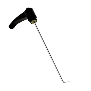 Крючок рихтовщика с поворотной ручкой, плоский закругленный конец, (Ø4 мм,-средний) Nussle Spezialwe