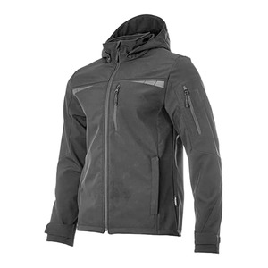 Куртка рабочая мужская демисезонная BRODEKS KS-207, софтшел, чёрный, размер 2XL