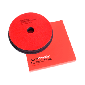 Губка полировальная Koch Chemie Heavy Cut Pad, красная Ø 150 x 23 мм. 