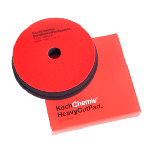 Губка полировальная Koch Chemie Heavy Cut Pad, красная Ø 126 x 23 мм. 