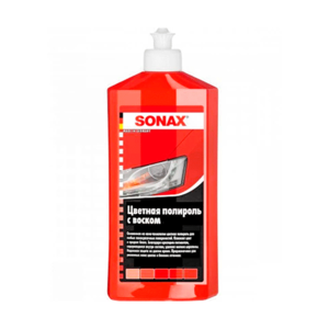 Цветной полироль с воском (красный) SONAX NanoPro 0.5L