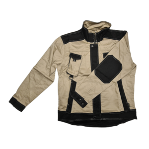 Куртка ВЕЛАР бежевый-черный, размер 44-46 (170-176)