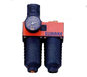 Блок подготовки воздуха SUMAKE 1/4 с манометром мини