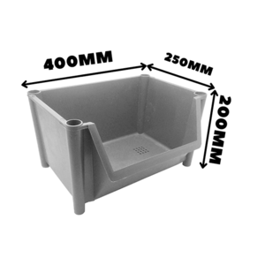 Ящик пластиковый этажный увеличенный 400*250*200 мм (1 уп. / 6 шт.).