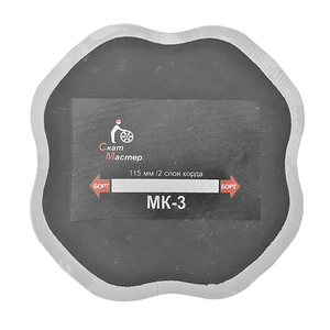 Латка для покрышек  Скат Мастер диагональная МК-3  115 мм., 2 слоя, (10 шт. в пачке)