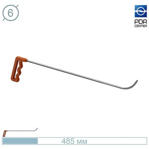Крючок рихтовщика №04, (Ø 6 мм, длина 480 мм, оранжевый) Nussle Spezialwerkzeuge