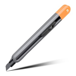 Нож канцелярский DELI Home Series gray с ломким лезвием 9 мм. (серый)