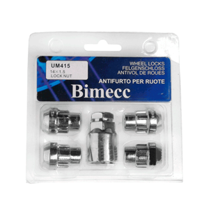 Гайки секретные BIMECC 14*1,5*25 хром, конус, закр. 1 ключ.